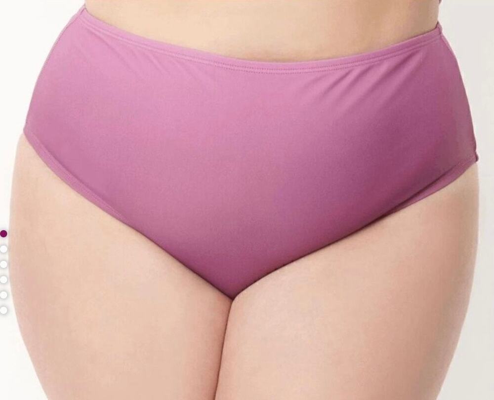 Unique Vintage 1970’s Purple Ombre Daphne High Waist Retro Bikini Bottom 3X NWOT